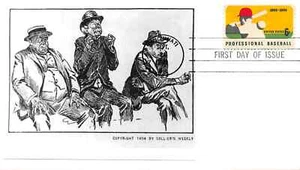 1381 6c Professional Baseball paste-on & tied photograph of the period [832889] - Picture 1 of 1