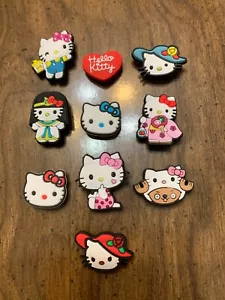 Hello Kitty 10 pcs Shoe Charms Bracelet Charms - Picture 1 of 2