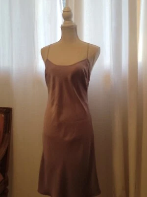 Vintage 90's Victoria's Secret SILK Mauve Bias Slip Dress S  - Image 1 of 4