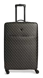 GUESS Napoli Spinner Trolley L Trolley Dark Black nero grigio nuovo - Foto 1 di 3