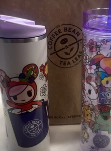 ToKIDOKI Coffee Bean & Tea Leaf 16oz Tall Patterned Cold Cup - Picture 1 of 1