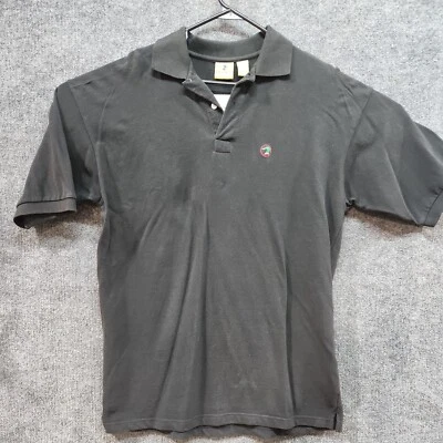 Vintage 90s Duck Head Men Short Sleeve Polo Shirt Size Large & Tall Black USA - Image 1 of 4
