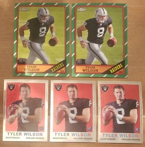 (5) TYLER WILSON 2013 TOPPS CHROME (2) 1986 VARIATION (3) MINI ROOKIE MINT!