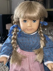 American Girl Kirsten 18" Doll In Meet Dress Boots Apron Socks Hungary - Picture 1 of 21