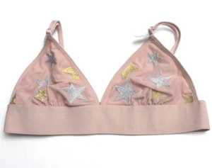 Bralette Victoria's Secret ROSA Estrella Bordada Triángulo Talla M Rosa - Imagen 1 de 3