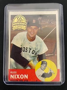 RUSS NIXON 2012 TOPPS HERITAGE '63 50TH ANNIVERSARY BUYBACK BOSTON RED SOX *8802