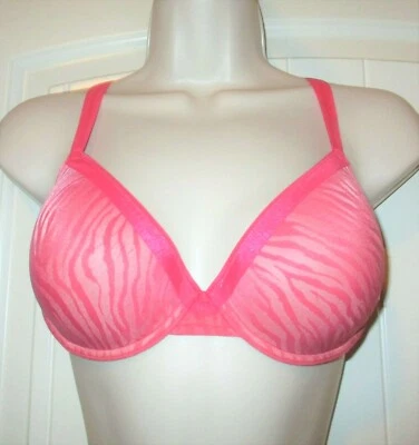 Ongossamer, Sujetador Convertible Microfibra Encaje Coral Rosa, Soporte UW, 36C, USADO EN EXCELENTE ESTADO  Foto 1 de 4