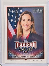 REP. REBECCA SHERRILL 2020 LEAF #/d 10/10 DECISION PREVIEW CARD NEW JERSEY RARE