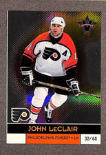 2001-02 Pacific Vanguard #73 John LeClair Orange Refractor SP #/60 - Flyers 