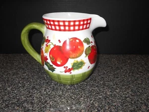 Hallmark Mitford Pitcher Apples and Holly 6 1/2" tall - Picture 1 of 4
