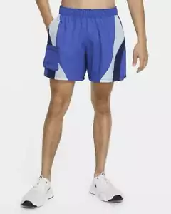 $50 NUEVOS Pantalones Cortos para Hombre NIKE FLEX Stride Entrenamiento Correr Azul 6" CU5018 MEDIANOS - Imagen 1 de 7