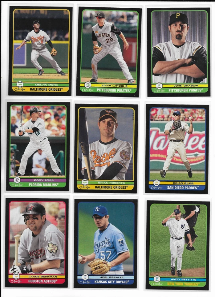 2009 O-Pee-Chee BLACK U-Pick Berkman Jeter Sheffield Longoria Molina Damon Lee + - Image 1 of 1