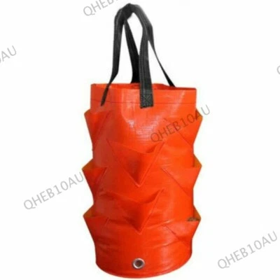 Maceta de fresas PE de 3 galones bolsa de cultivo macetas jardín colgante de pared 17H Foto 1 de 4