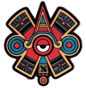 Nahui Ollin Symbol Aztec Mexica Cosmology Native American South Central Pin - Picture 1 of 4