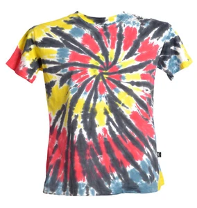 Tie Dye T-Shirt Streueffekt Mehrfarbig - Multicolored Spread Tie Dye T-Shirt - Bild 1 von 2