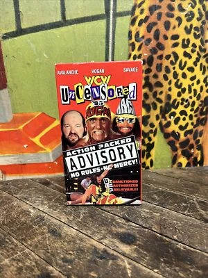 VINTAGE WCW UNCENSORED 1995 VHS TAPE NWA NWO WWF WWE RETRO LEGENDS HTF RARE!! - Image 1 of 4