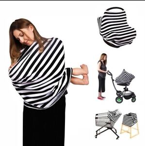 Baby feeding cover, carseat cover, versatile with carry bag included 