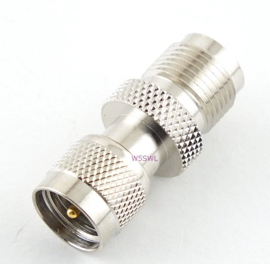 Mini-UHF Male to TNC Female Coax Adapter Connector - USA Ham Radio Seller - Image 1 of 2