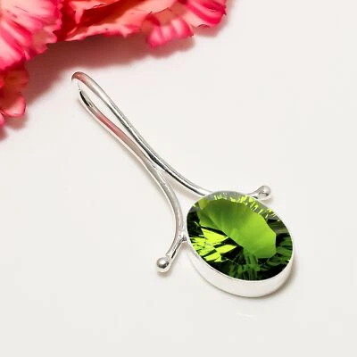 Peridot 925 Sterling Silver Jewelry Pendant, Gemstone Pendant, Elegant Pendant - Image 1 of 4
