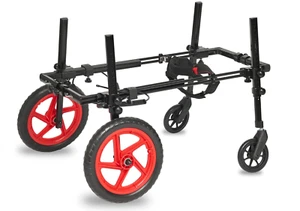 Pro Series Dog Wheelchair for Back Legs – Quad Kit Large, Foam Terrain Wheels - Picture 1 of 6