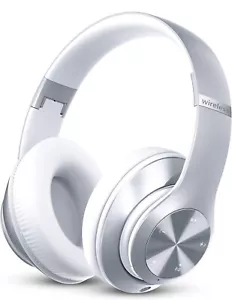 Bluetooth Headphones Over-Ear, 60 Hours Playtime Foldable Lightweight Wireless H - Picture 1 of 6