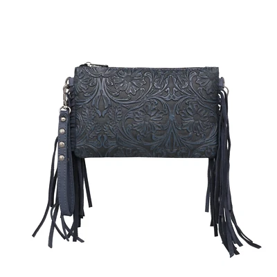 Montana West Tooled Collection Clutch/Crossbody - Navy - Image 1 of 2