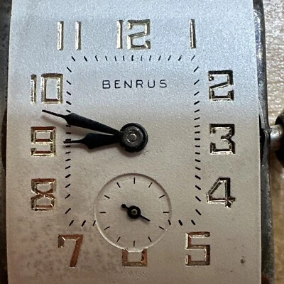 Reloj Manual Benrus 25mm 15j Piezas No Probado Solo Ref 32795 I640 Foto 1 de 4