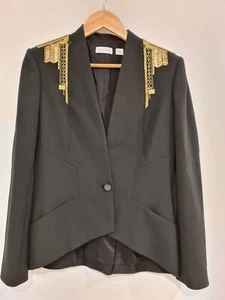Black SASS & BIDE jacket with gold beading. - Picture 1 of 7