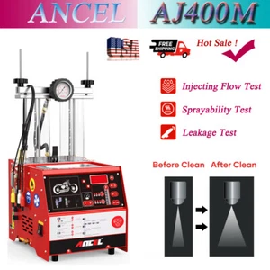 AJ400M 4-Cylinder Motorcycle Fuel Injector Ultrasonic Cleaner Testing Machine - Imagen 1 de 6