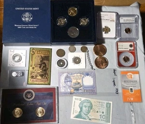 Big Lot Of Coins - Slabs - Gold - Silver -  Copper - Picture 1 of 8