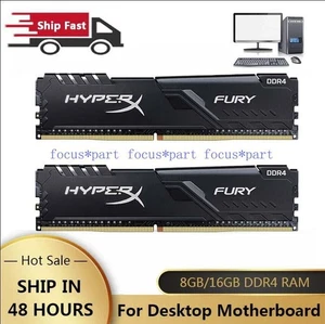 8 GB 16GB 32GB DDR4 2133/2400/2666/3200 MHz DIMM Desktop Memory 288-pin - Picture 1 of 9