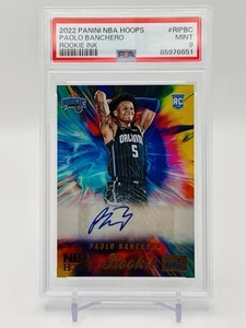 2022-23 NBA Hoops PAOLO BANCHERO Rookie Ink RC PSA 9 Orlando Magic - Picture 1 of 2