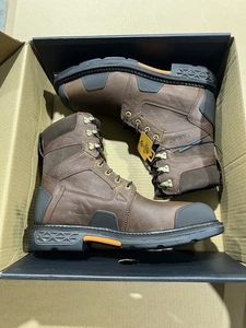 Ariat Work Overdrive 8” H20 punta composita marrone castagno punta quadrata larga misura 10 - Foto 1 di 5