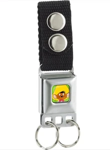 LLAVERO SPEEDY GONZALEZ PREMIUM CINTURÓN DE SEGURIDAD HEBILLA ESTILO LICENCIADO - Imagen 1 de 2