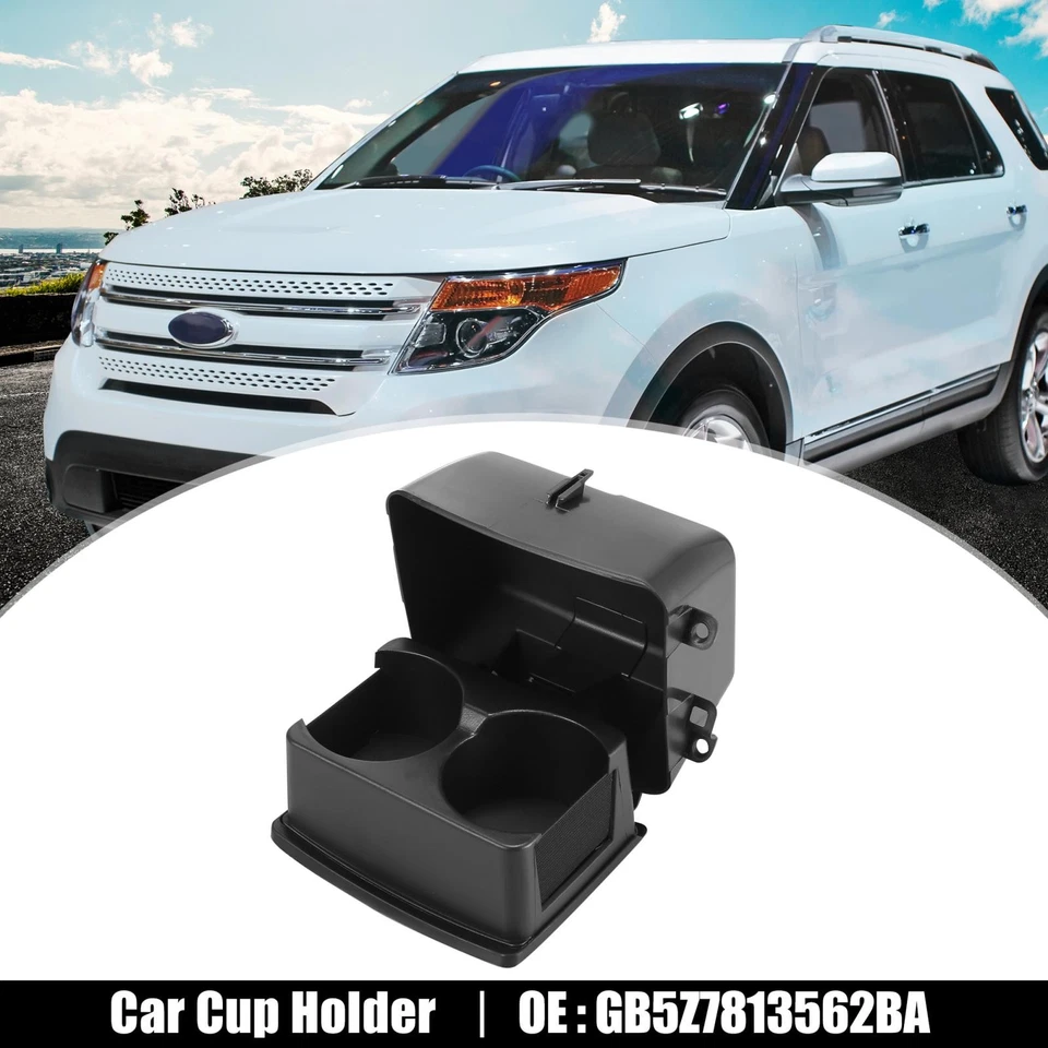 Portavasos asiento trasero coche negro GB5Z7813562BA para Ford Explorer 2016-2018 Foto 1 de 4