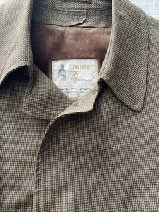 Vintage London Fog Tweed style Maincoat - 44 Long - Pre 1976 - Picture 1 of 5