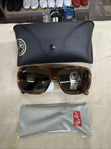 Ray Ban Sunglasses BLAIR Tortoise - G-15 Green Lenses RB2196 954/31 61 13 140 3N - Picture 1 of 6