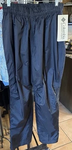 Vtg Columbia Omni-Tech Hunstein Rain Hiking Waterproof Pants Packable W-L NWT - Picture 1 of 10