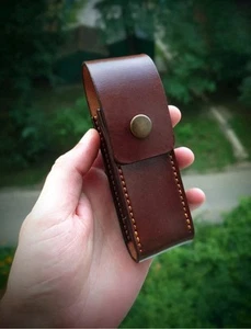 leather sheath for Victorinox Ranger Wood 55 / case with belt clip - Picture 1 of 7