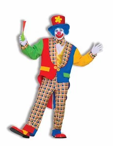 UNISEX CLOWN ON THE TOWN ADULT ONE SIZE COSTUME - NEW!! - Picture 1 of 1