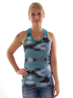 CMP Camiseta De Correr Camiseta Funcional Top Verde Dryfunction Stretch Patrón - Imagen 1 de 2