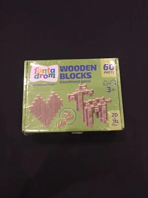 Fanta Drom Wooden Blocks, 60 Parts 3+ - Image 1 of 4