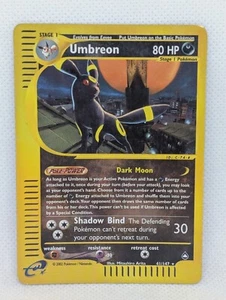 Umbreon 041/147 Aquapolis Reverse Holo Ultra Rare Pokemon TCG Nintendo Eevee MP - Picture 1 of 4