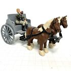 Chariot de guerre tiré par cheval Lineol WW2 soldat allemand Clydesdale 7 cm miniature militaire