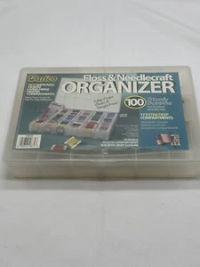 Floss and Needlecraft Organizer Comes With 17 Extra Deep Compartments - Picture 1 of 3