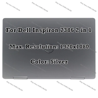 13" Dell Inspiron 13 7386 2 in 1 FHD LCD Touch Screen Assembly Complete Display - Image 1 of 4