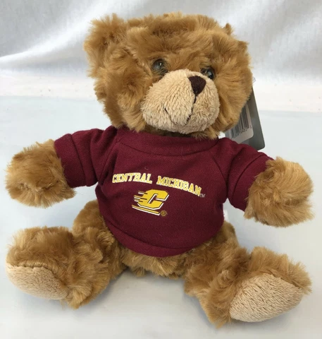 CENTRAL MICHIGAN CHIPPEWAS NCAA 6" PLUSH BEAR WITH SCHOOL SWEATSHIRT FREE SHIP Cover