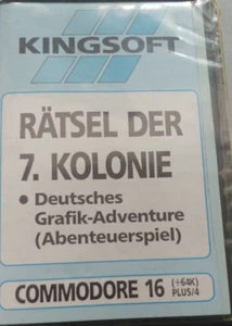 Misterio del 7. Kolonie (Kingsoft 1985) Commodore 16 116 +4 (cinta, caja, manual) - Imagen 1 de 3