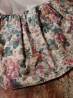 Laura Ashley QUEEN Rubens Bountiful Fruit Floral Bed Skirt Split - 13.5" drop