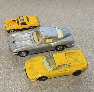 LOT x3 1962 Corvette Stingray SS406 +Ferrari GTO Burango 1:43 +Dream 3 DieCast - Picture 1 of 18